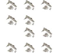 Emuca Charnières droites X91 pour meuble - Lot de 10