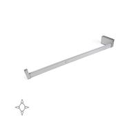 Emuca - Éclairage pour Armoire ou vestiaire, Barre de penderie avec LED réchargeable et détecteur de Mouvement, Plusieurs mesures et Couleurs (558-708mm, Anodisé Mat)
