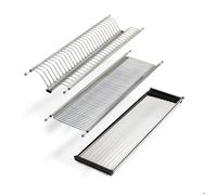 Emuca Égouttoir assiettes Drynox inox AISI 304 module 600 mm - réglable 16-18 mm