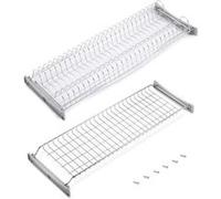 Emuca - Égouttoir Suspendu Suprastar pour Assiettes et Verres, Largeur intérieur Module 760-770mm, chromée, Acier