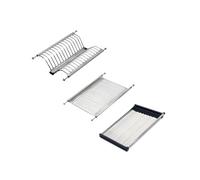 Emuca - Égouttoir Suspendu Drynox pour Assiettes et Verres, largeur intérieur module 435-485mm, chromée, Acier