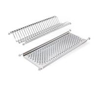 Emuca - Égouttoir Suspendu pour Assiettes et Verres, Largeur 70cm, largeur intérieur module 635 - 670mm, Acier Inoxydable