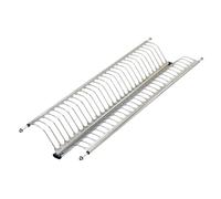 Emuca - Égouttoir Suspendu pour Assiettes et Verres, Largeur 80cm, largeur intérieur module 735 - 770mm, Acier Inoxydable