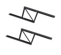 Emuca Ensemble de mécanismes de levage pour tables basses, permette elevare la mesa 192mm, Acier, Peint en noir