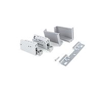Emuca - Ferrure de suspension pour modules hauts de cuisine, charge 70 kg, Acier et plastique, Gris, 5 un.