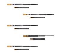 Emuca Coulisses pour tiroir à billes 45×500 mm sortie totale fermeture amortie – Lot de 5 jeux, noir