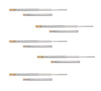 Emuca - Guías laterales para cajones con rodamiento de bolas 45mm x 650mm, pack de 5 juegos de guías de extracción total con cierre suave