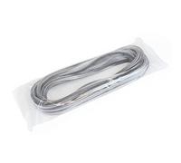 Emuca - Joint de brosse autocollant de hauteur 17mm, joint anti poussière auto-adhésif pour portes et fenêtres, rouleau de 10m, gris