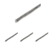 Emuca - Joint de Brosse Autocollant de Hauteur 7mm, Joint Anti poussière Auto-adhésif pour Portes et fenêtres, Rouleau de 10m, Gris (Lot de 4)