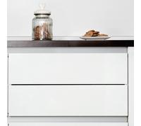 Emuca Kit de 2 profilés centraux Gola, Aluminium Anodisé mat, 2,35m