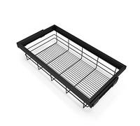 Emuca - Kit de Panier à Fils avec glissières à Fermeture Douce pour Armoire, réglable, Module 900mm, Noir texturé