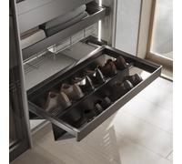 Emuca Kit de range-chaussures extractible Quartz Titane module 700mm