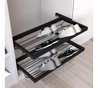 Emuca kit de rangement chaussures - Noir