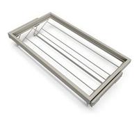 Emuca - Kit tiroir à Chaussure avec glissières à Fermeture Douce pour Armoire, réglable, Module 900mm, Gris Pierre