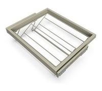 Emuca - Kit tiroir à Chaussure avec glissières à Fermeture Douce pour Armoire, réglable, Module 600mm, Gris Pierre