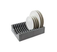 Emuca Kit de rangement pour assiettes, Gris anthracite