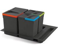 Emuca Kit de récipients avec base recy Pour tiroir de cuisine Transparent Transparent One Size