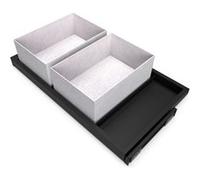 Emuca - Kit d'un Plateau avec 2 paniers de Rangement et glissières à Fermeture Douce pour armoires, réglable, Module 800mm, Noir texturé