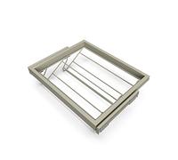 Emuca – Kit tiroir à chaussures, module 600 mm réglable, glissières à fermeture douce, Gris Pierre
