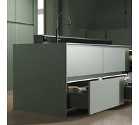 Emuca Tiroir extérieur Vertex 3D – H 178 mm – 40 kg – P 500 mm – Gris anthracite