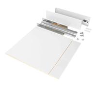 (1 unite) kit de tiroir de cuisine et salle de bain avec panneaux incluses, fermeture amortie, profondeur 500 mm, hauteur 93 mm, module 600 mm, G