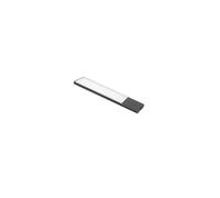 Emuca - Lampe murale LED Kaus Black rechargeable par USB avec capteur de proximité tactile, 240mm, Noir peint