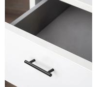 Emuca Lot de 10 poignées de meuble - Noir