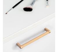 Emuca - Lot de 5 poignées pour meubles, L173mm, entraxe 160mm, Aluminium, peint en or