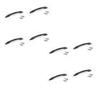 Emuca Lot de 8 poignées pour meubles Varna, L181mm, entraxe 160mm, Zamak, Peint en noir