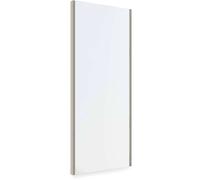 Emuca - Miroir extractible pour l'intérieur de l'armoire, Miroir intérieur réglable pour Armoire, 340 x 1000 mm, Peint Couleur GIS Pierre