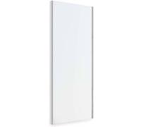 Emuca - Miroir extractible pour l'intérieur de l'armoire, Miroir intérieur réglable pour Armoire, 340 x 1000 mm, Finition Gris métallisé