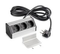 Emuca Multiconnecteur V Dock, Anodisé mat, Plastique et Aluminium.