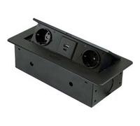 Emuca - Multiconnecteur pour bureau Atom 26 Lite noir Noir G
