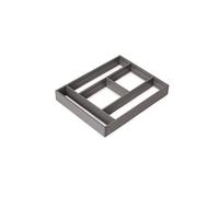 Emuca - Organisateur de tiroirs 450x500, Separateur tiroirs, Aluminium, Gris antracite
