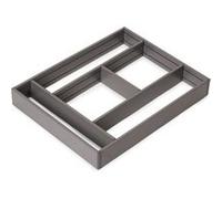 Emuca Organisateur de tiroirs Alumount 450x500 3021935 Aluminium Gris antracite