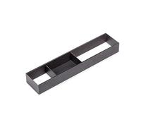 Emuca - Organisateur pour tiroir, 100x470 nn, Gris Anthracite, Acier et Bois