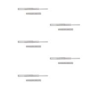 Lot de 5 paires de coulisses à billes pour tiroir à sortie totale 45 mm x L 350 mm Zingué G