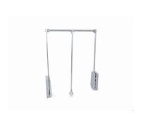 Emuca Penderie rabattable pour armoire Hang, 830 - 1150, Chromé, Acier et Plastique.