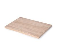 Emuca - Plateaux de Table pour Table à Manger, Cuisine ou Bureau, Plateau de Table rectangulaire 1150x750m, Finition chêne, Bois