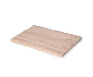 Emuca - Plateaux de Table pour Table à Manger, Cuisine ou Bureau, Plateau de Table rectangulaire 1150x750m, Finition chêne, Bois