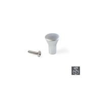 Emuca Poignée pour meuble, D. 16 mm, Zamak, Chromé mat, 25 ut. G