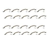 Emuca Lot de 20 poignées pour meubles Nairobi, L139mm, entraxe 96mm, Zamak, Bronze