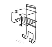 Emuca Porte-fer et planche à repasser en acier, gris anthracite