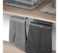 Emuca Porte-pantalons double amovible Self, Chromé