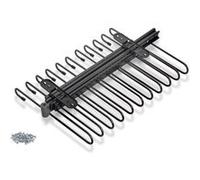 Emuca - Porte-Pantalons extractible, 11 tiges, Guides d'extraction Totale, Acier, Titane