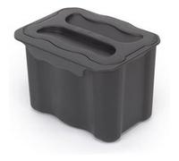 Emuca - Poubelle de recyclage auxiliaire, Petit seau Recycle 5 L pour la cuisine, Plastique gris anthracite, 1 u