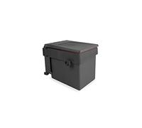 Emuca - Poubelles de Porte de Meuble, Compartiment de déchets, conteneur de 15L avec Couvercle Automatique et Fixation à la Porte
