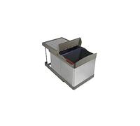 Poubelle coulissante automatique 2 x 16 L EMUCA - Acier Inox