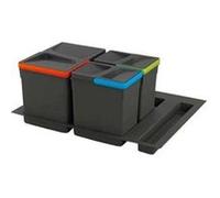 Emuca Set de boîtes avec base recyclable pour tiroir de cuisine Transparent Transparent Taille unique