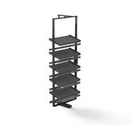 Emuca Quartz - Range-chaussures pivotant 10 plateaux - 800 mm